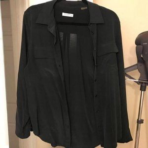 Green Equipment Silk Blouse - Size M